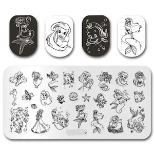 Mermaid Nail Stamp Plate For DIY Manicure Nail Art Stamping Tool Stamping Plate