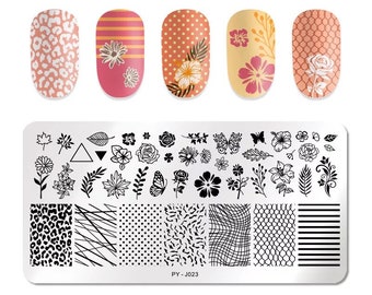 Flowers and Patterns Nail Art Stamping Plate Nail Stamp For DIY Manicure Art Nail Stamping Tool Stamping Plate