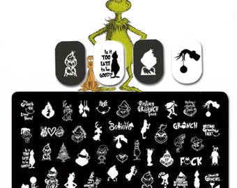Cartoon xmas Art Stempelplaat Nagelstempel Voor DIY Manicure Art Nail Stamping Tool Stempelplaat:
