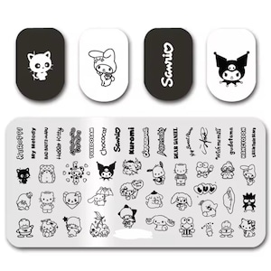 cartoon pattern Nail Stamp Plate For DIY Manicure Nail Art Stamping Tool Stamping Plate
