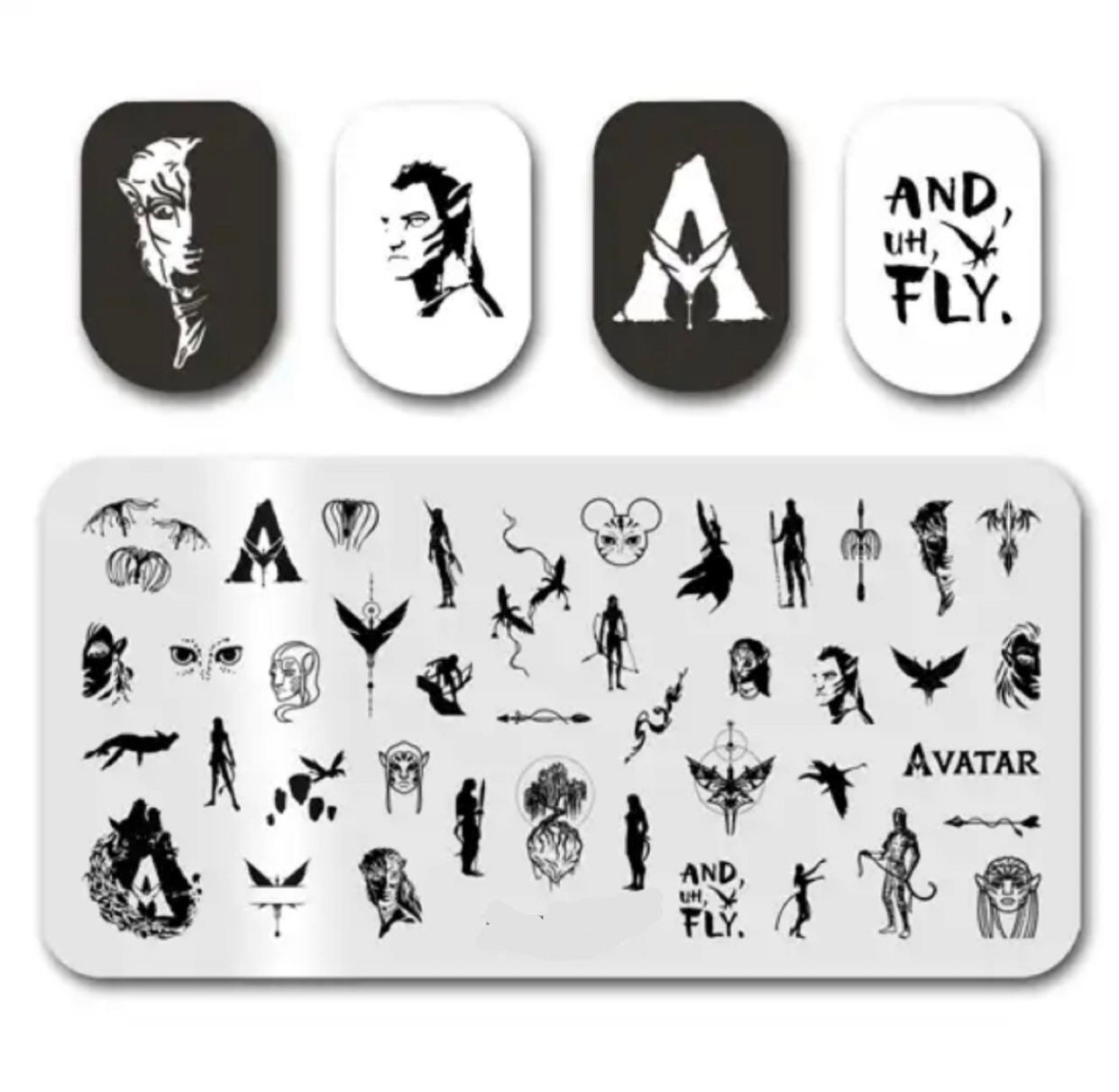 Movie Nail Stamp Plate For DIY Manicure Nail Art Stamping Tool Stamping Plate
