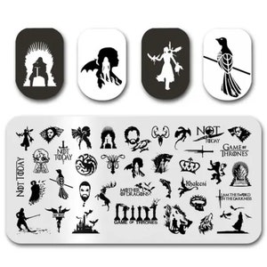 G.o.t plate for nails Stamp plate For DIY Manicure Art Nail Stamping Tool Stamping Plate