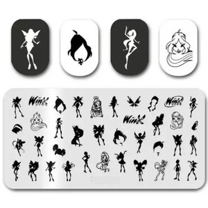 Cartoon Nail Stamp Plate For DIY Manicure Nail Art Stamping Tool Stamping Plate
