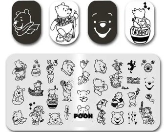 Cartoon Nail Stamp Plate For DIY Manicure Nail Art Stamping Tool Stamping Plate