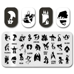 Cartoon Nail Stamp Plate For DIY Manicure Nail Art Stamping Tool Stamping Plate