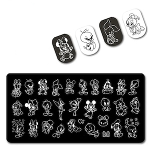 Baby Toons for nails Stamp plate For DIY Manicure Art Nail Stamping Tool Stamping Plate
