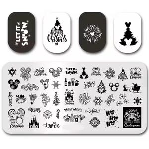 Xmas Nail Stamp Plate For DIY Manicure Nail Art Stamping Tool Stamping Plate