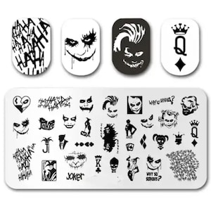 Joker for nails Stamp plate For DIY Manicure Art Nail Stamping Tool Stamping Plate