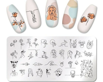 Abstract Nail Art Stamping Plate Nail Stamp For DIY Manicure Art Nail Stamping Tool Stamping Plate