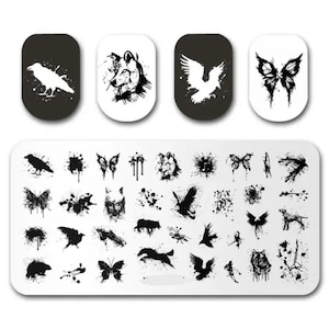 Movie inspired Stamp plate For DIY Manicure Art Nail Stamping Tool Stamping Plate