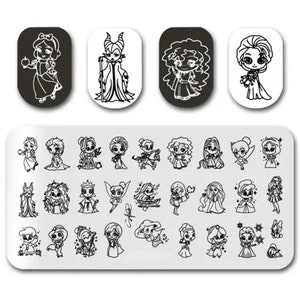 Cartoon Nail Stamp Plate For DIY Manicure Nail Art Stamping Tool Stamping Plate