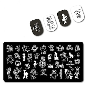 Cartoon movie plate for nails Stamp plate For DIY Manicure Art Nail Stamping Tool Stamping Plate