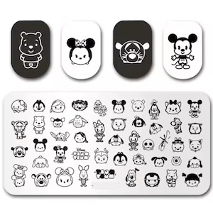 Cute cartoon Nail Stamp Plate For DIY Manicure Nail Art Stamping Tool Stamping Plate