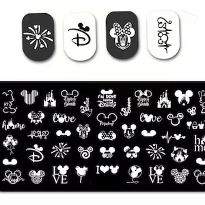 Cartoon nagelstempelplaat voor doe-het-zelf manicure Nail Art Stamping Tool Stempelplaat
