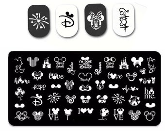 Cartoon Nail Stamp Plate For DIY Manicure Nail Art Stamping Tool Stamping Plate