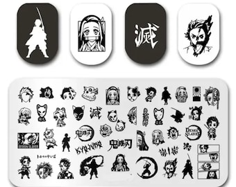 Anime nails Stamp plate For DIY Manicure Art Nail Stamping Tool Stamping Plate