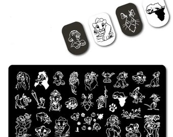 Cartoon movie plate for nails Stamp plate For DIY Manicure Art Nail Stamping Tool Stamping Plate