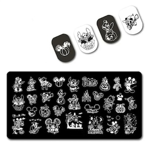 Spooky Cartoon movie plate for nails Stamp plate For DIY Manicure Art Nail Stamping Tool Stamping Plate