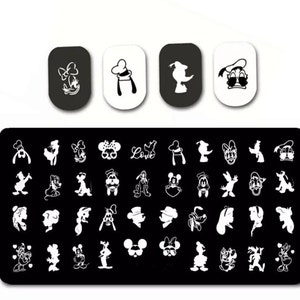 Cartoon Nail Stamp Plate For DIY Manicure Nail Art Stamping Tool Stamping Plate