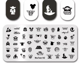 Stars cartoon Stamp plate For DIY Manicure Art Nail Stamping Tool Stamping Plate