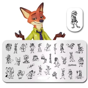 Cartoon movie pattern Nail Stamp Plate For DIY Manicure Nail Art Stamping Tool Stamping Plate