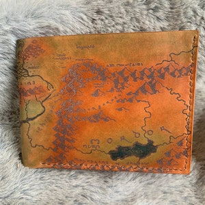 Fantasy themed leather wallet - Natural Walpier Buttero