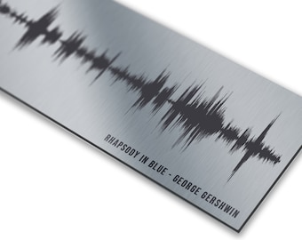 Regalo de aniversario de 20 años, Platinum Sound Wave Art, Platinum Anniversary Gift para ella, Platinum Soundwave Print