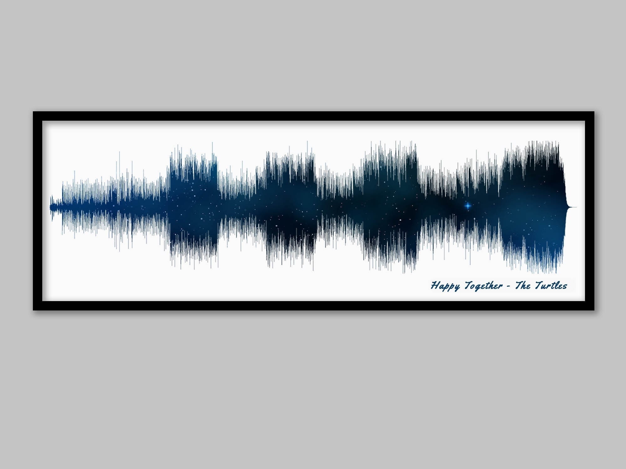 1st Anniversary Gift, Soundwave Art, Paper Anniversary Gift, Night Sky Galaxy Print, Song Sound Wave Art, wedding anniversary gift for him
