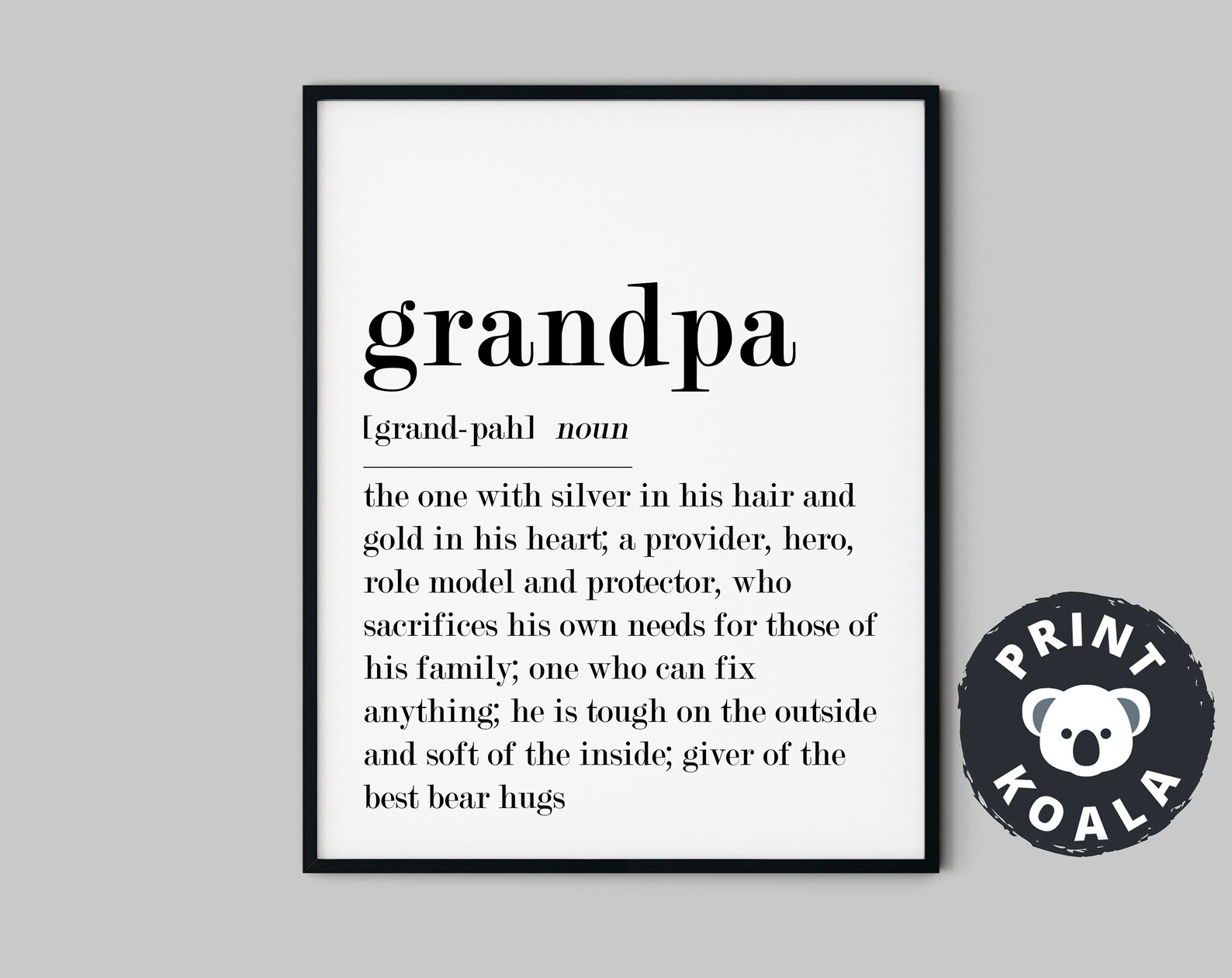 Grandpa Definition Gifts for Grandpa Grandpa Gifts Gifts Etsy UK