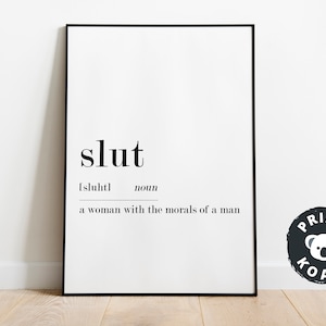 Slut Definition Print Funny Definition Dorm Poster Dorm Print Funny slut-definition-print-funny-definition-dorm-poster-dorm-print-funny