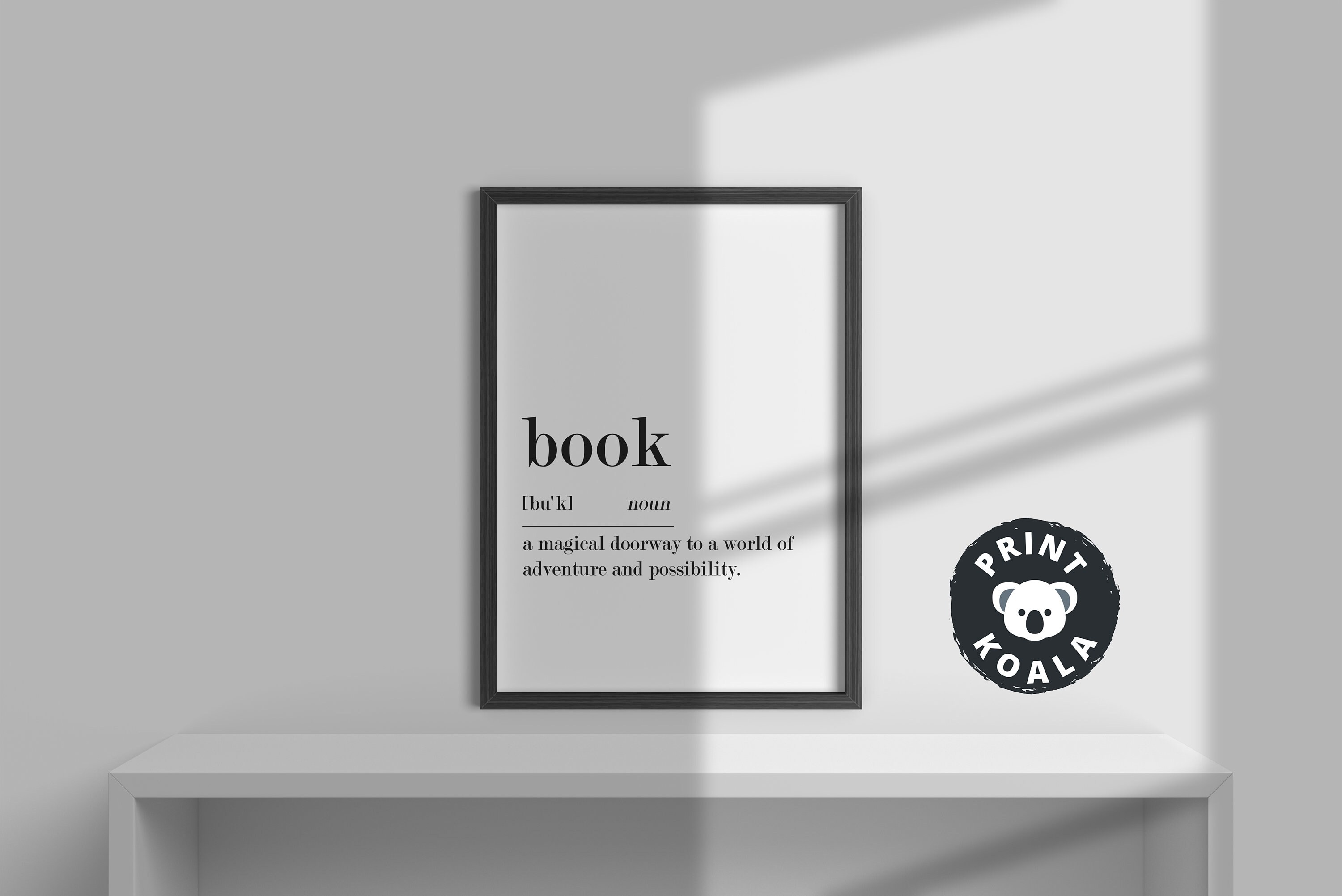 Book Definition Print Book Print Book Lovers Gift Book Art Etsy