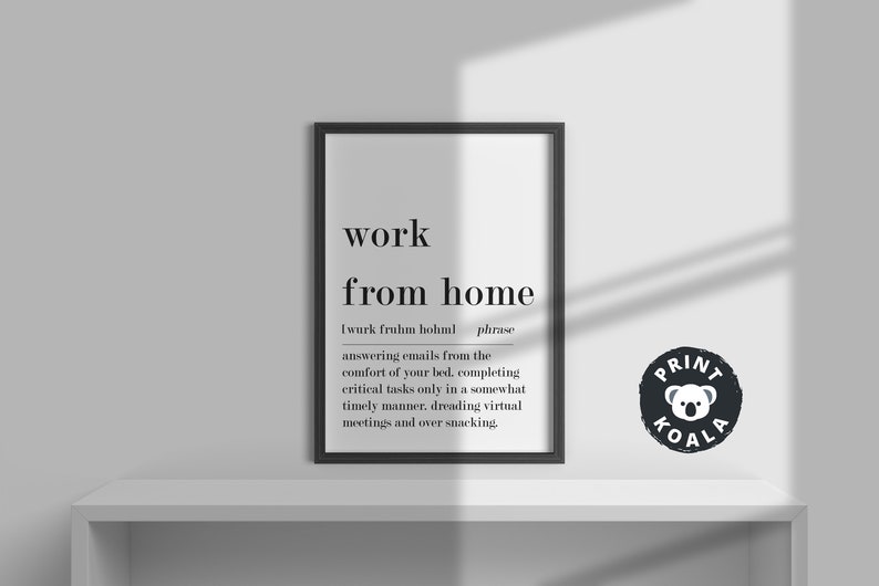 Home Office Decor Office Wall Art Work From Home Art Etsy