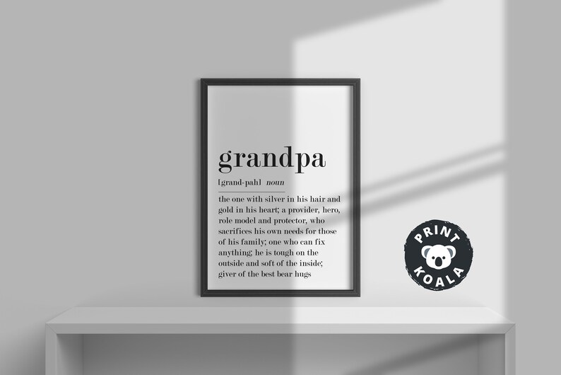 Grandpa Definition Gifts for Grandpa Grandpa Gifts Gifts Etsy
