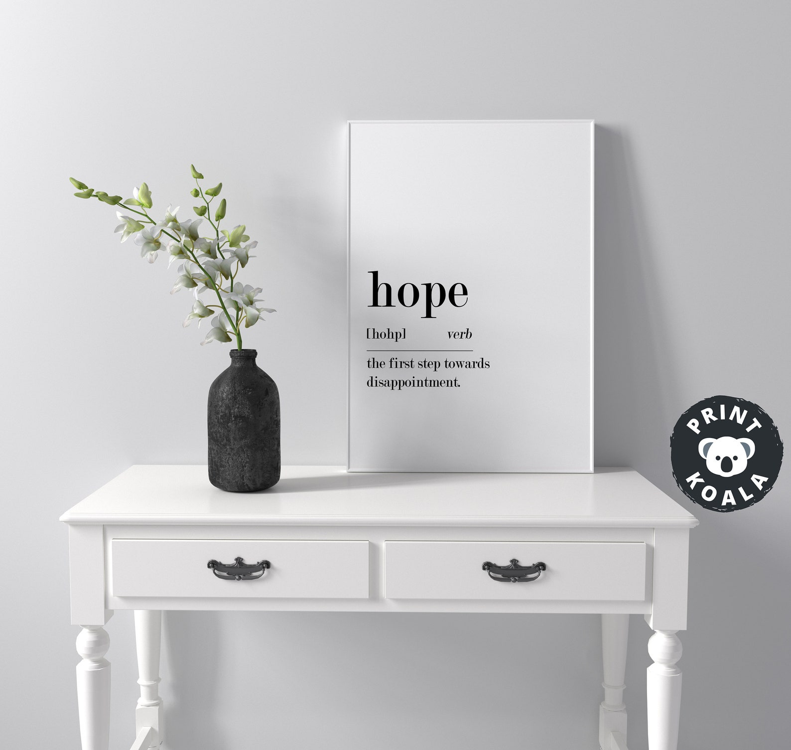 Hope Definition Printable Wall Art Hope Print Hope - Etsy
