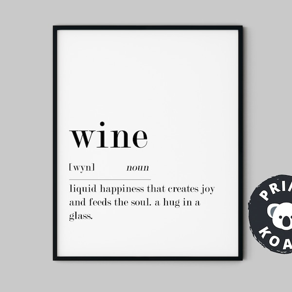 Wine Poster Etsy