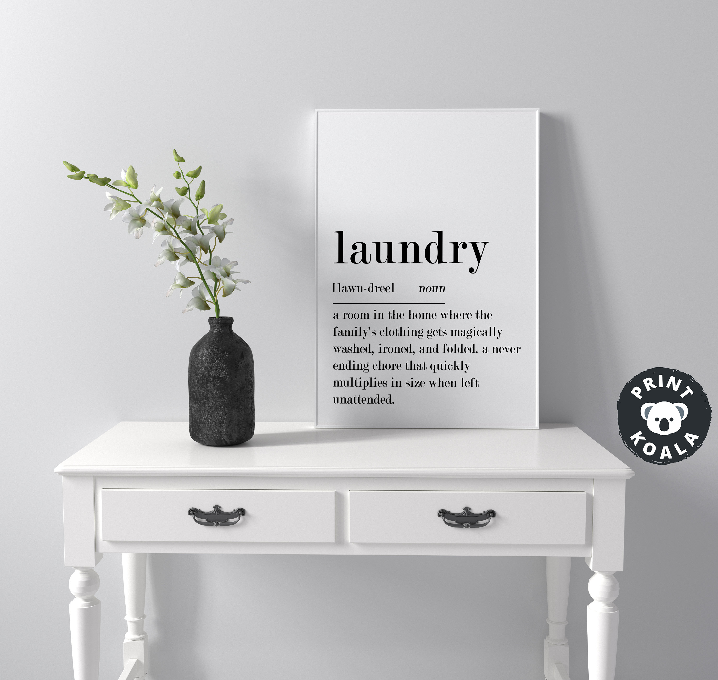 Laundry Room Decor Laundry Definition Funny Laundry Sign Etsy