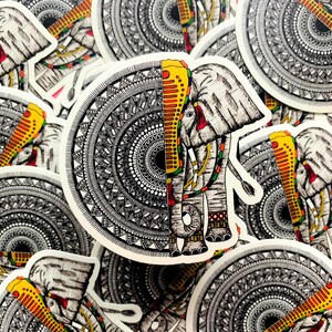 Olifant Mandala Sticker