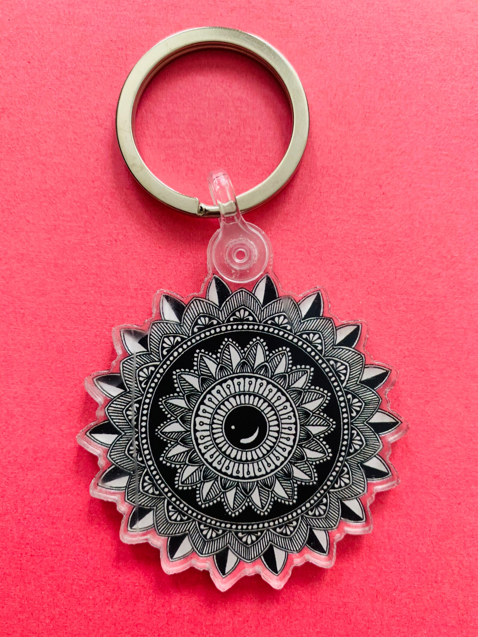 Mandala Keychain 2x1.95 Etsy