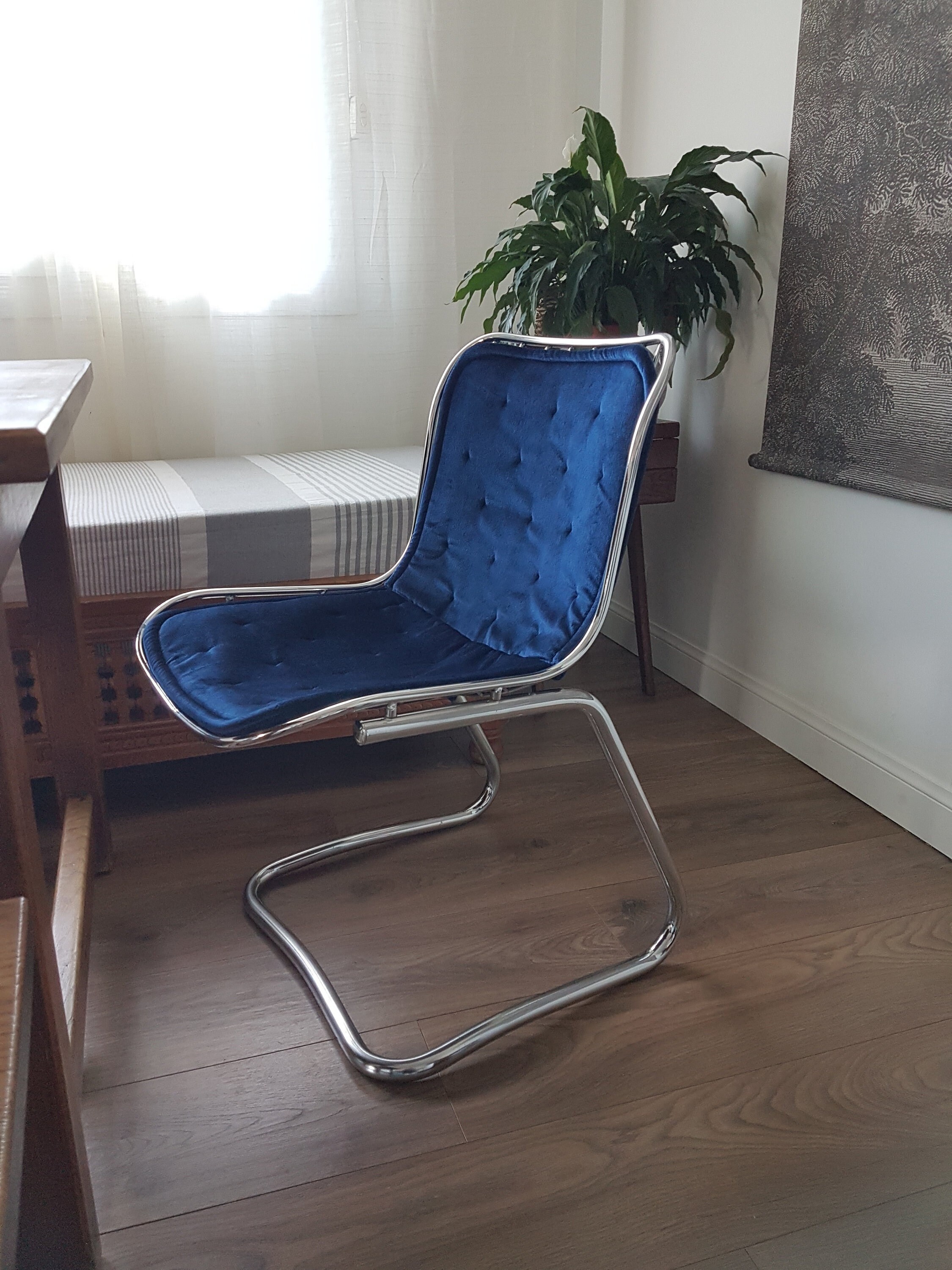 Chaise Vintage En Métal