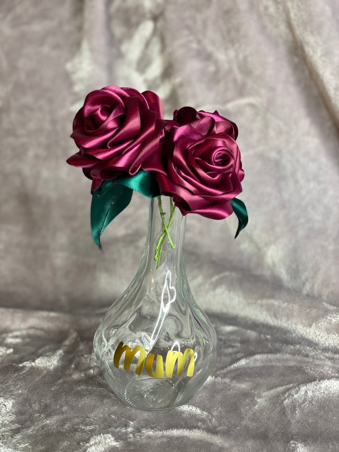Forever roses. Personalised vase Etsy