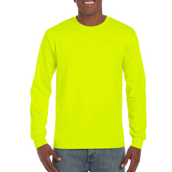 T-Shirt a maniche lunghe in cotone pesante Gildan, Italia