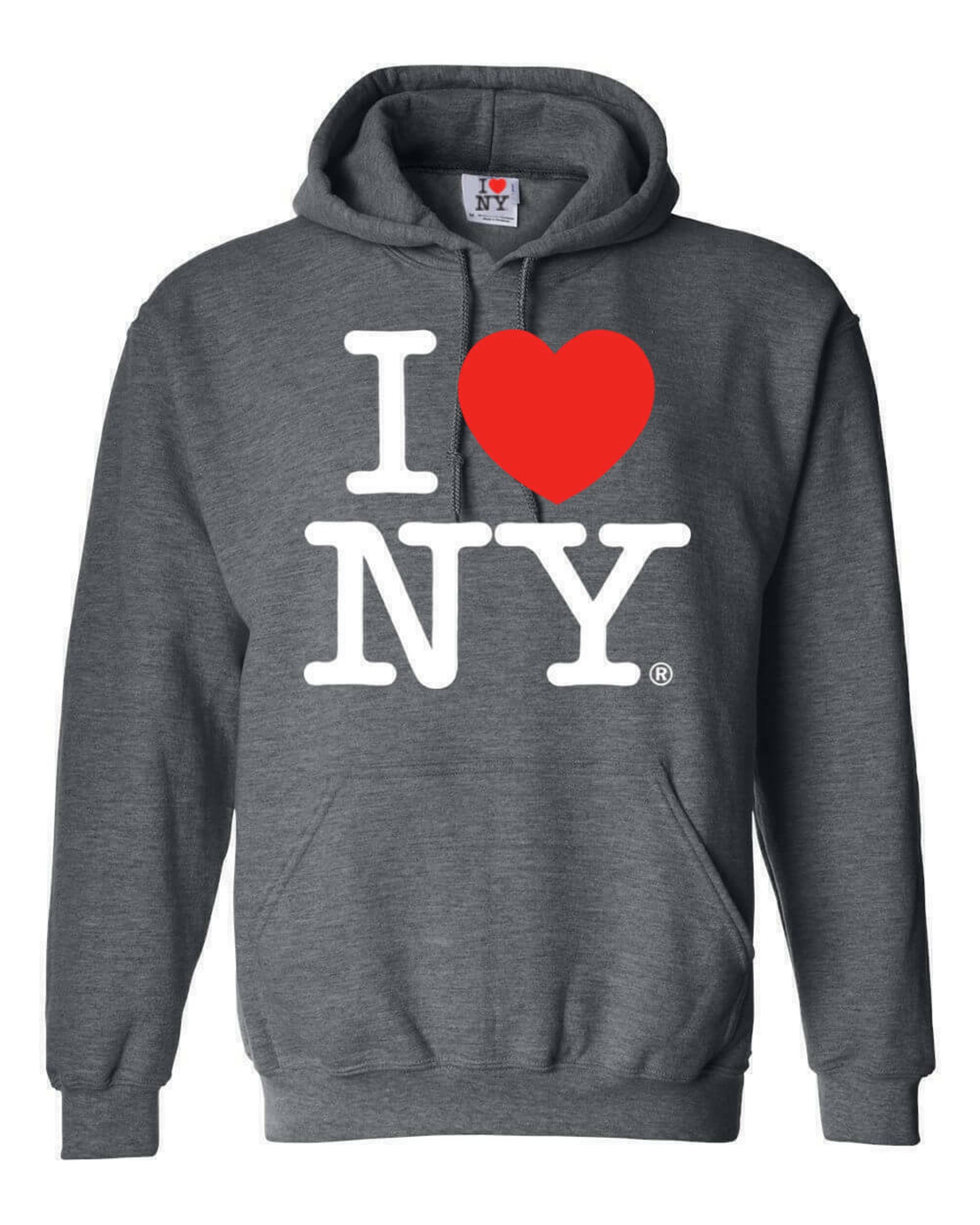 I Love NY New York Hoodie Screen Print Heart Sweatshirt Etsy