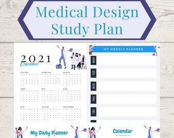 Study planner | Study plan | Student planner | Elementary student schedule | Elementary student study plan | A4 paper | PDF file