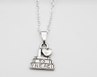 Collana con libro in argento sterling: gioielli per gli amanti dei libri