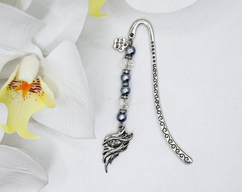 Dragon eye Fantasy metal bookmark for a reader hook beadeding bookmark fantasy reader bookmark book marker cute bookmark