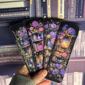 Bookshelf bookmarks for a  reader romantic bookmarks  unique book merch