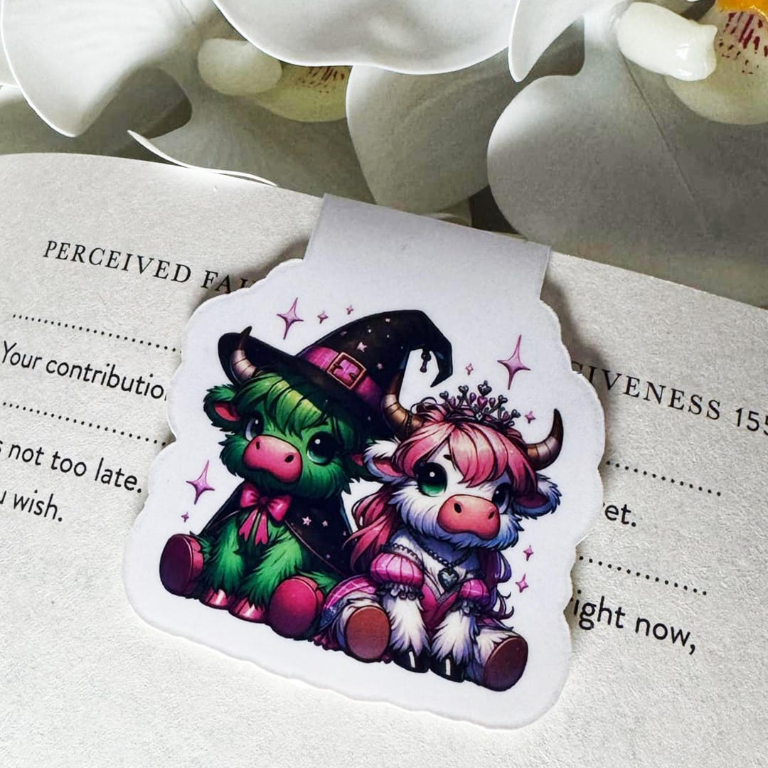 Wicked Cows Magnetic Bookmark Merch for Readers Cute Bookish Items ...