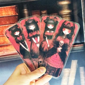 ゴシックドールズ ラミネートブックマーク：不気味なファンタジー読者向けグッズ