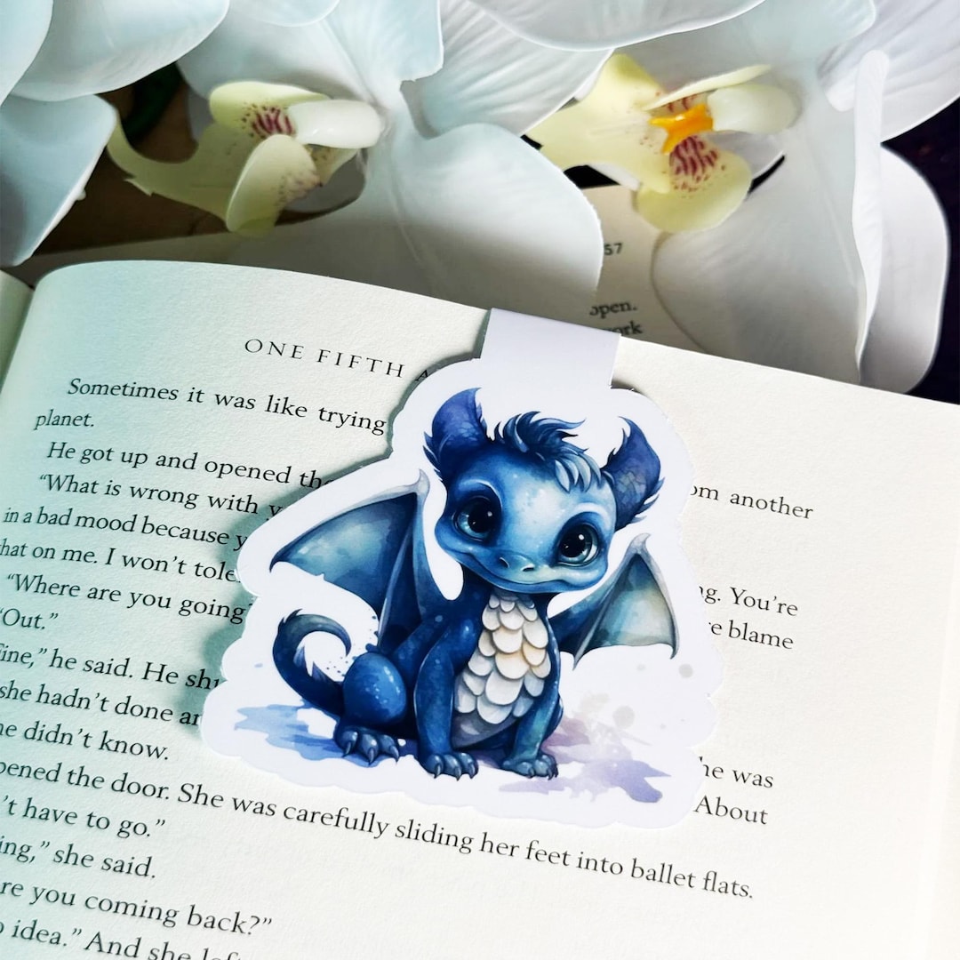 Dragon Magnetic Bookmark Merch for Readers Cute Bookish Items Bookmark ...
