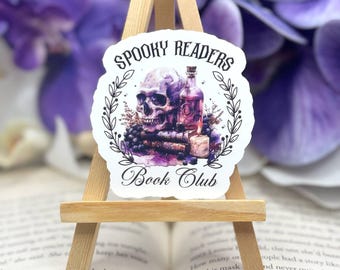 Spooky Readers Book Club Sticker - Halloween Bookish Sticker